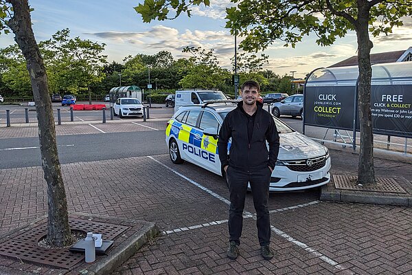 Aiden Wells Police Car