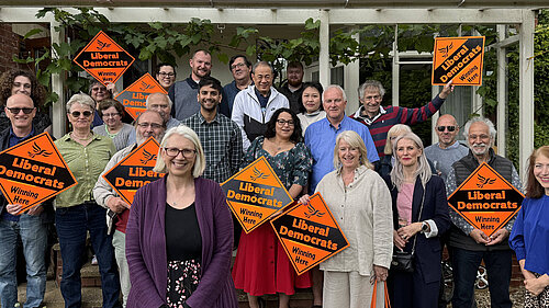 Group photo of the Lincoln & North Kesteven Lib Dems