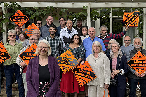 Group photo of the Lincoln & North Kesteven Lib Dems