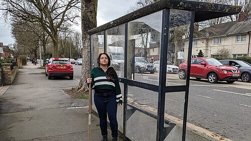 Bus stop bees